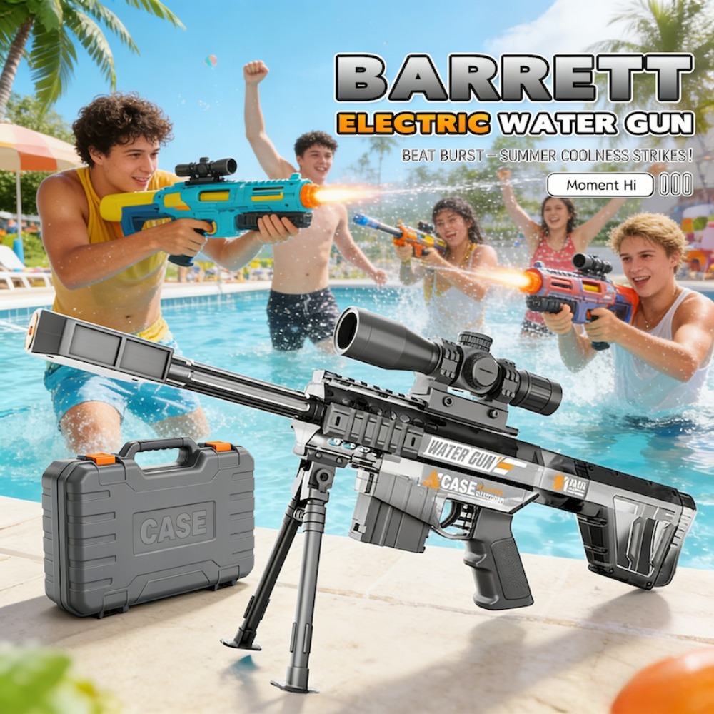 Kids Outdoor Yard Games - Electric Automatic Sniper Water Gun Toy