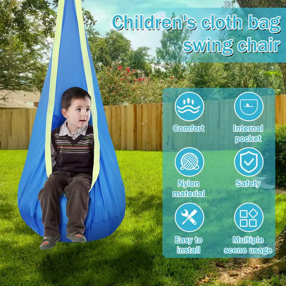 Kids Pod Swing Seat Nylon Hang - огляд і ціна Kids Outdoor Seating