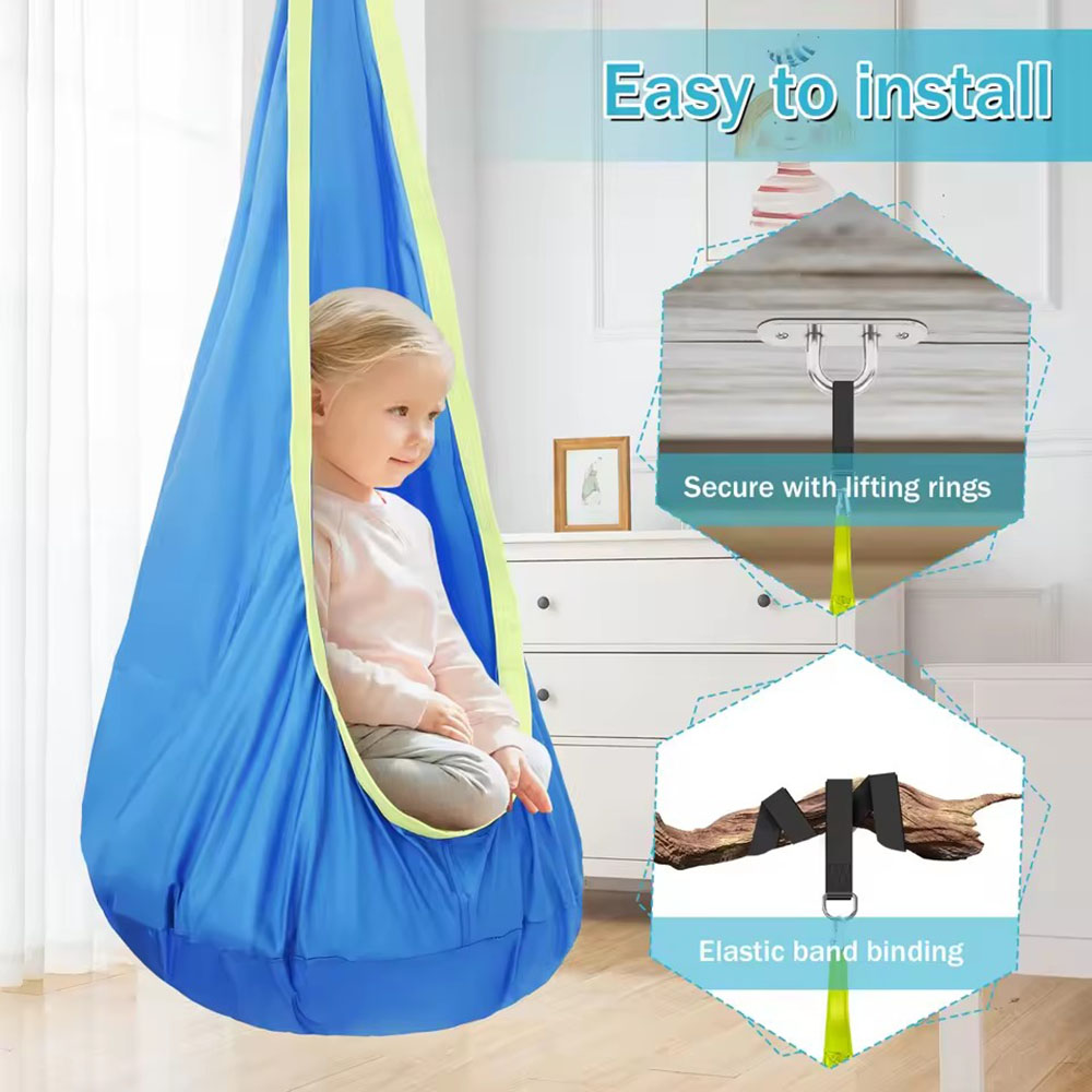 Kids Pod Swing Seat Nylon Hang - огляд і ціна Kids Outdoor Seating