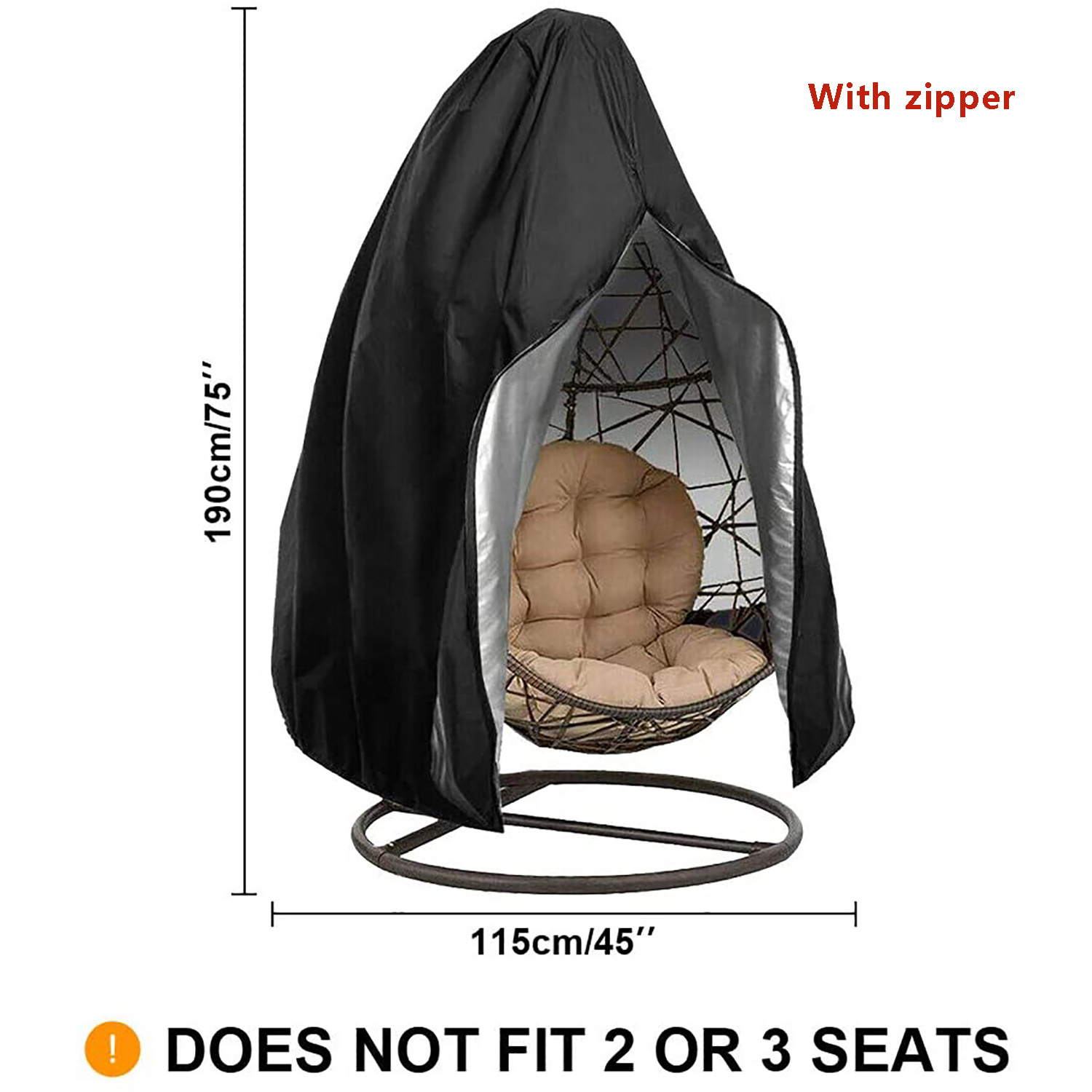 1 Piece Hanging Egg Chair Swin - огляд і ціна Kids Outdoor Lounge