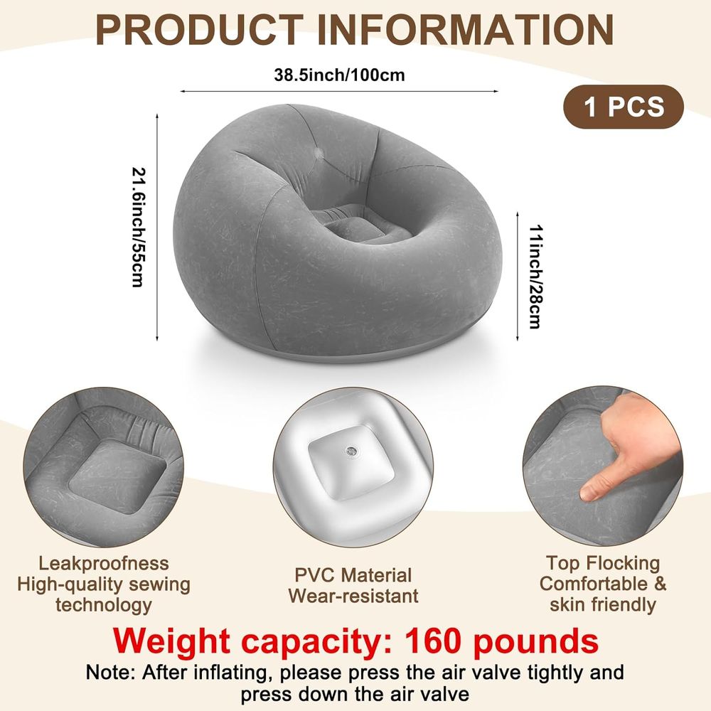Inflatable Bean Bag Chairs, Gr - огляд і ціна Kids Outdoor Seating