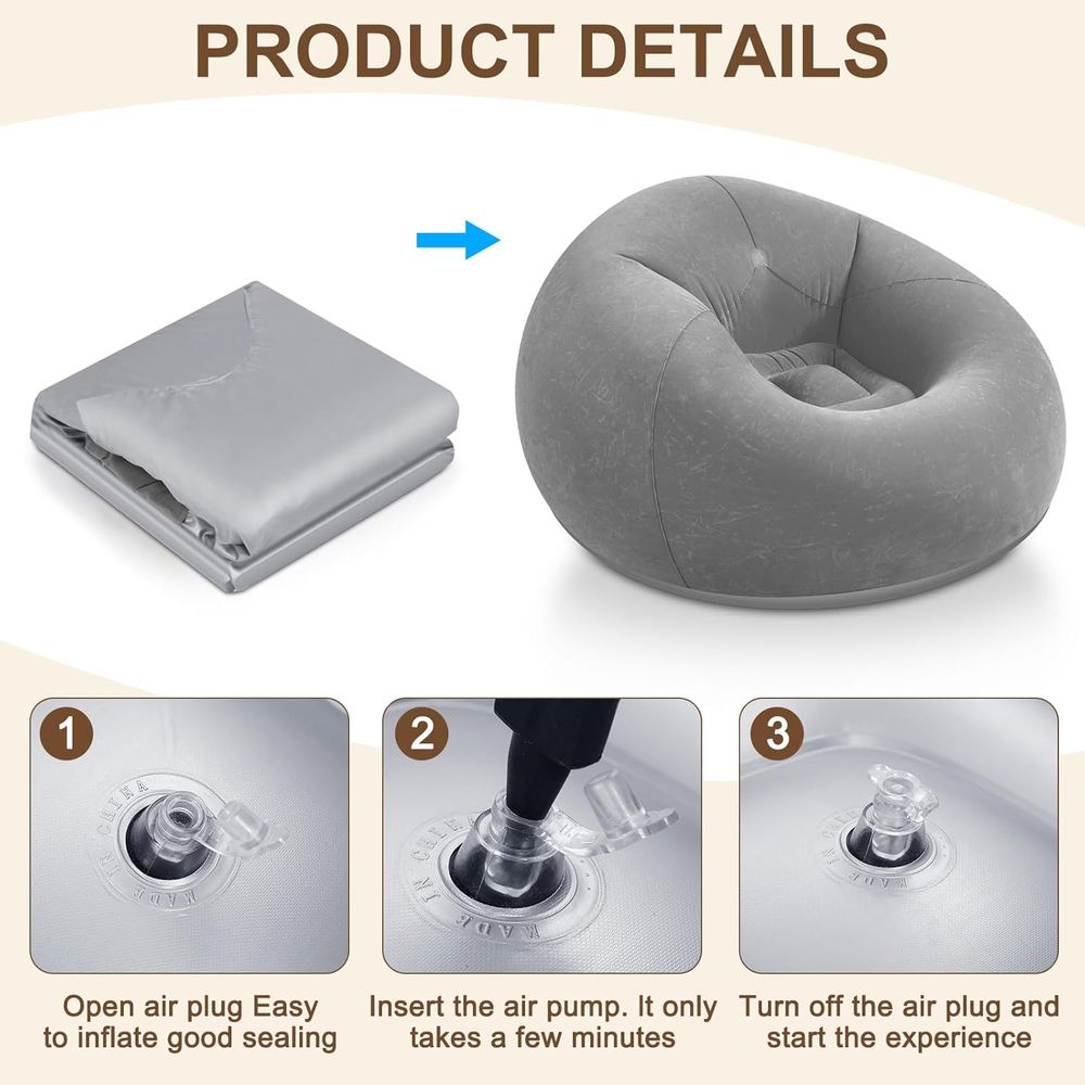 Inflatable Bean Bag Chairs, Gr - огляд і ціна Kids Outdoor Seating