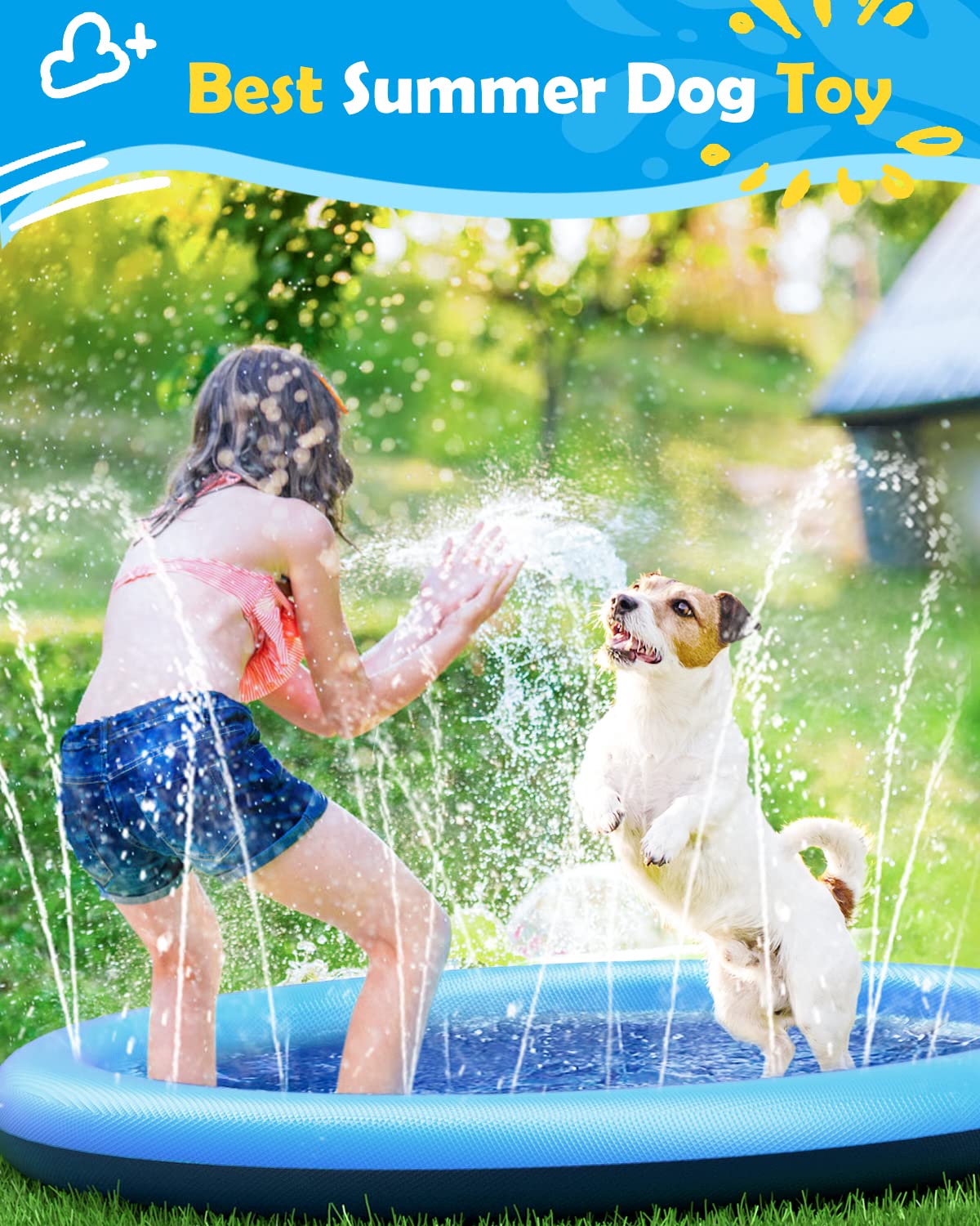 Dog Splash Pad Thick Sprinkler - огляд і ціна Kids Outdoor Lounge