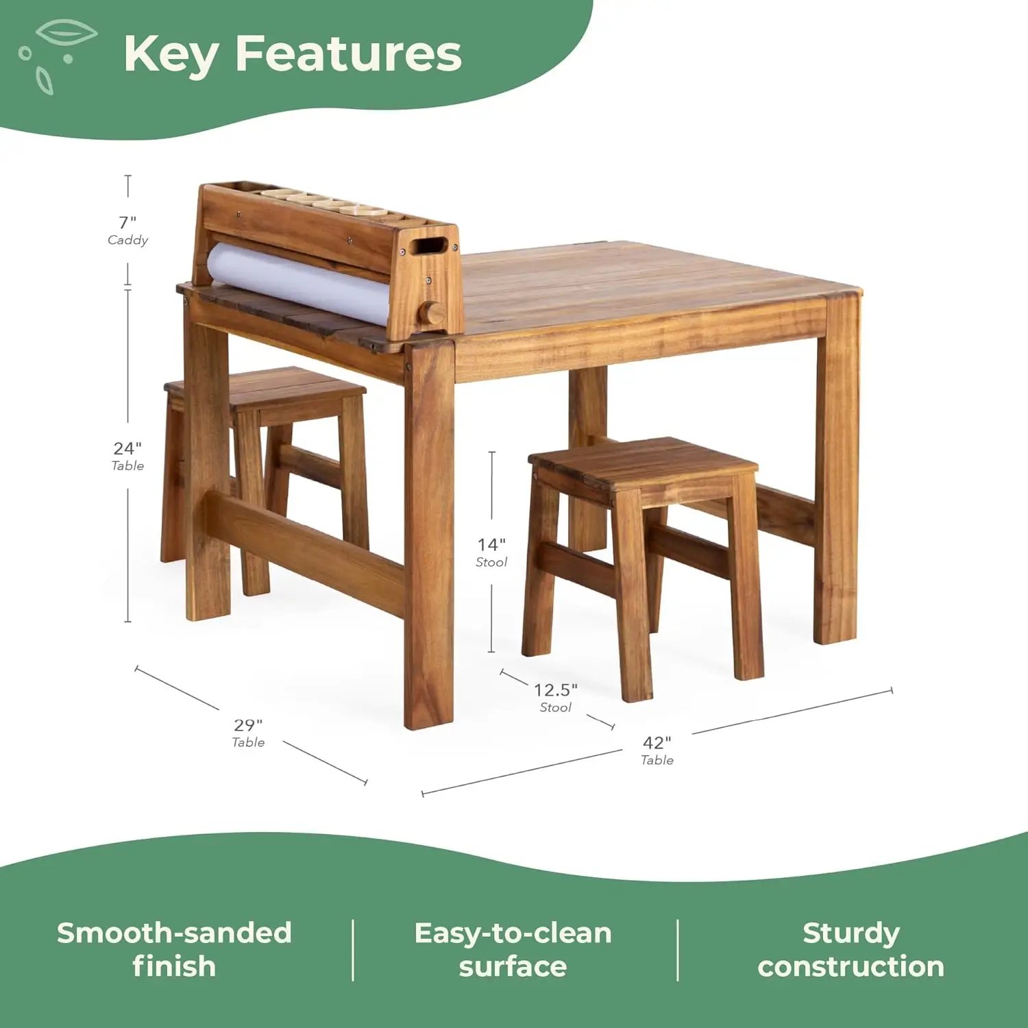 Acadia Outdoor Art Table and S - огляд і ціна Kids Outdoor Table And Chair Set