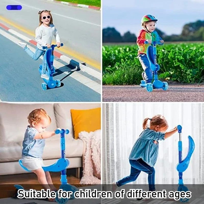 2-in-1 Kids Kick Scooter with  - огляд і ціна Kids Outdoor Ride On