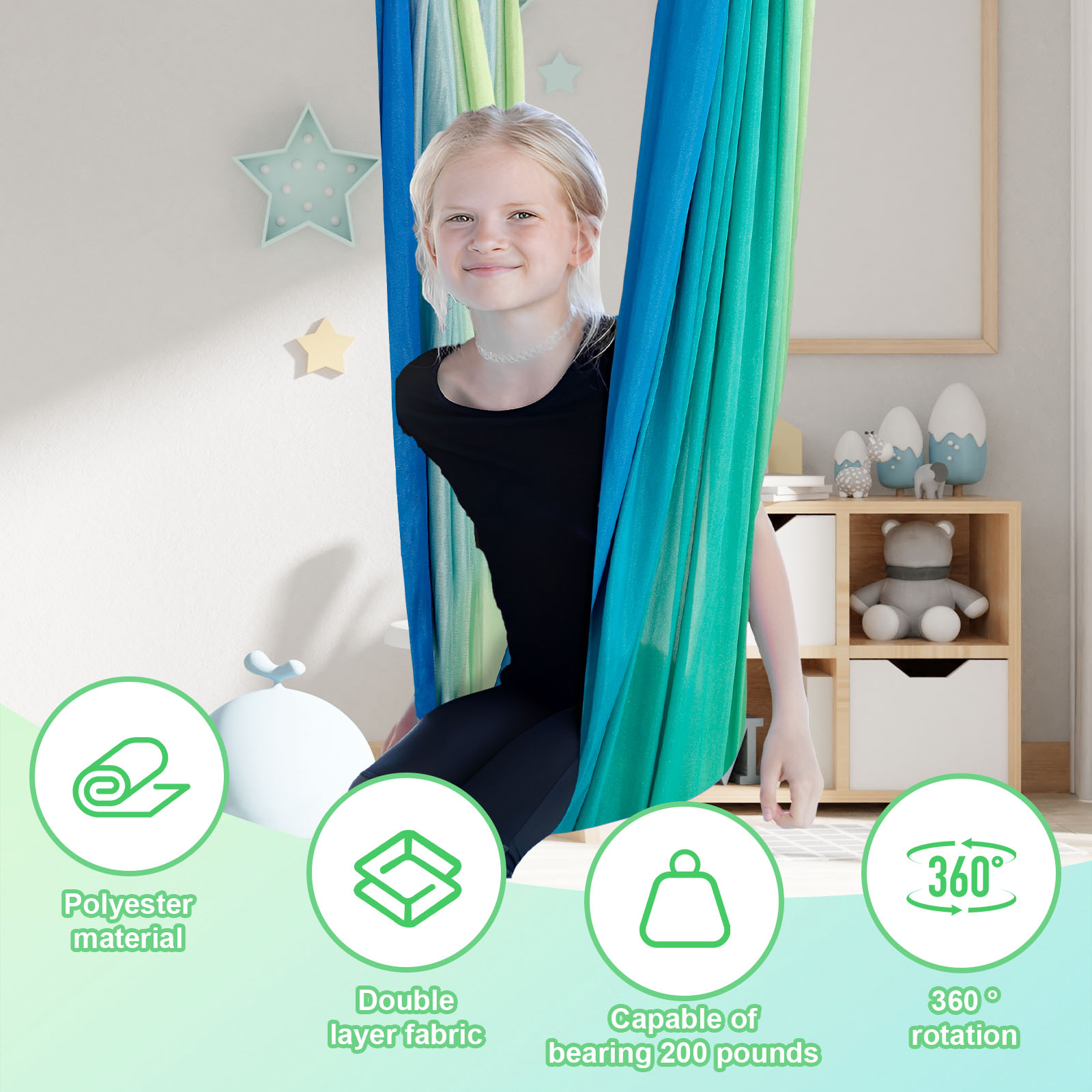 Kids Sensory Swings Double Lay - огляд і ціна Kids Outdoor Lounge