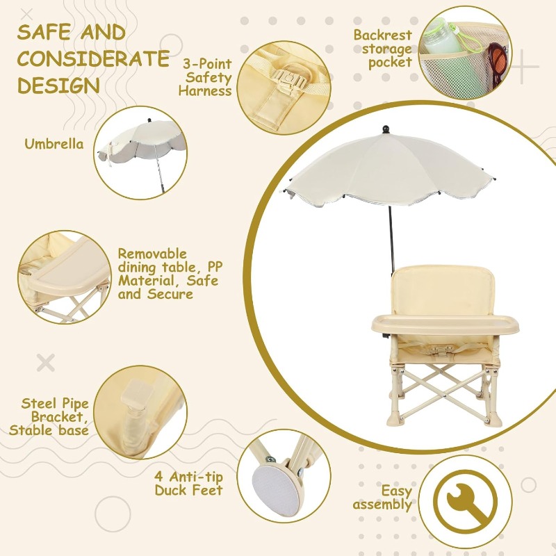 Baby Outdoor Beach Chair with  - огляд і ціна Kids Outdoor Seating