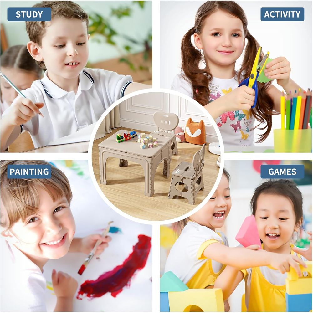 Kids Folding Table and Chairs  - огляд і ціна Kids Outdoor Table And Chair Set