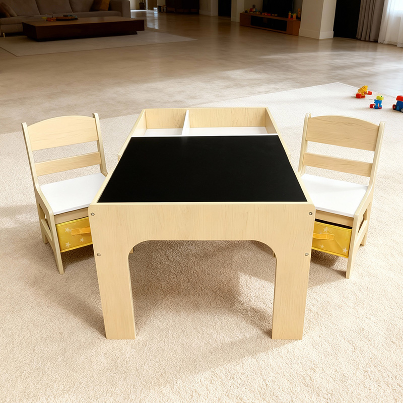 Modern Wooden Kids Table and C - огляд і ціна Kids Outdoor Table And Chair Set