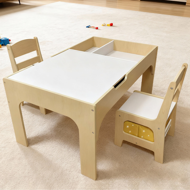 Modern Wooden Kids Table and C - огляд і ціна Kids Outdoor Table And Chair Set