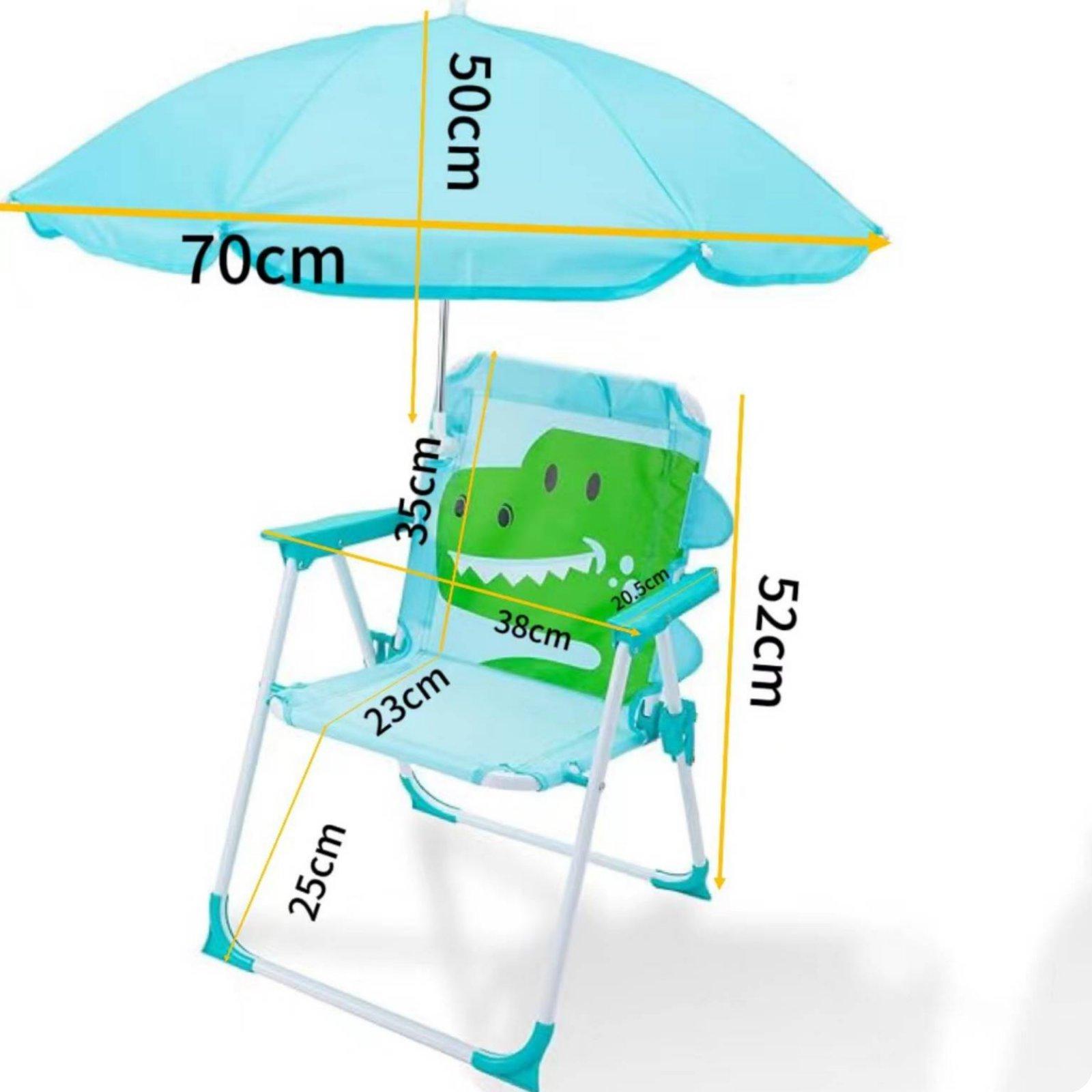 Kids Beach Chair with Umbrella - огляд і ціна Kids Outdoor Foldable Chair