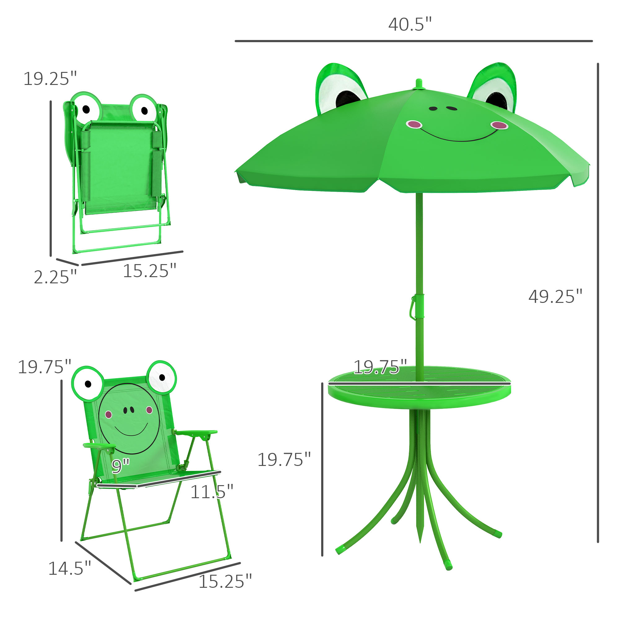 Kids Table and Chair Set, Outd - огляд і ціна Kids Outdoor Table And Chair Set