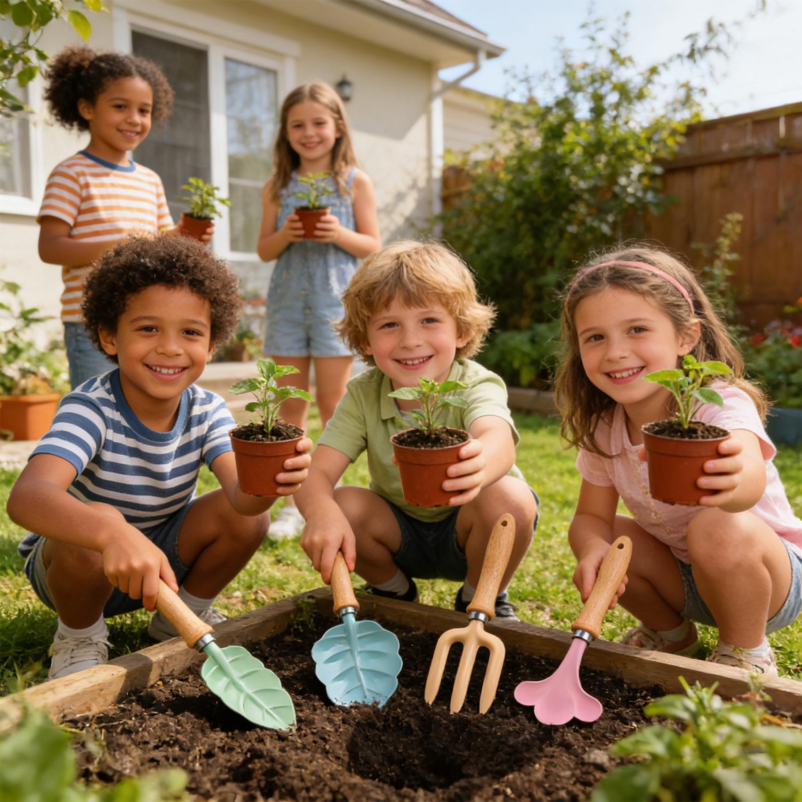Kids Gardening Set 4 Piece Lea - огляд і ціна Kids Outdoor Garden Toys