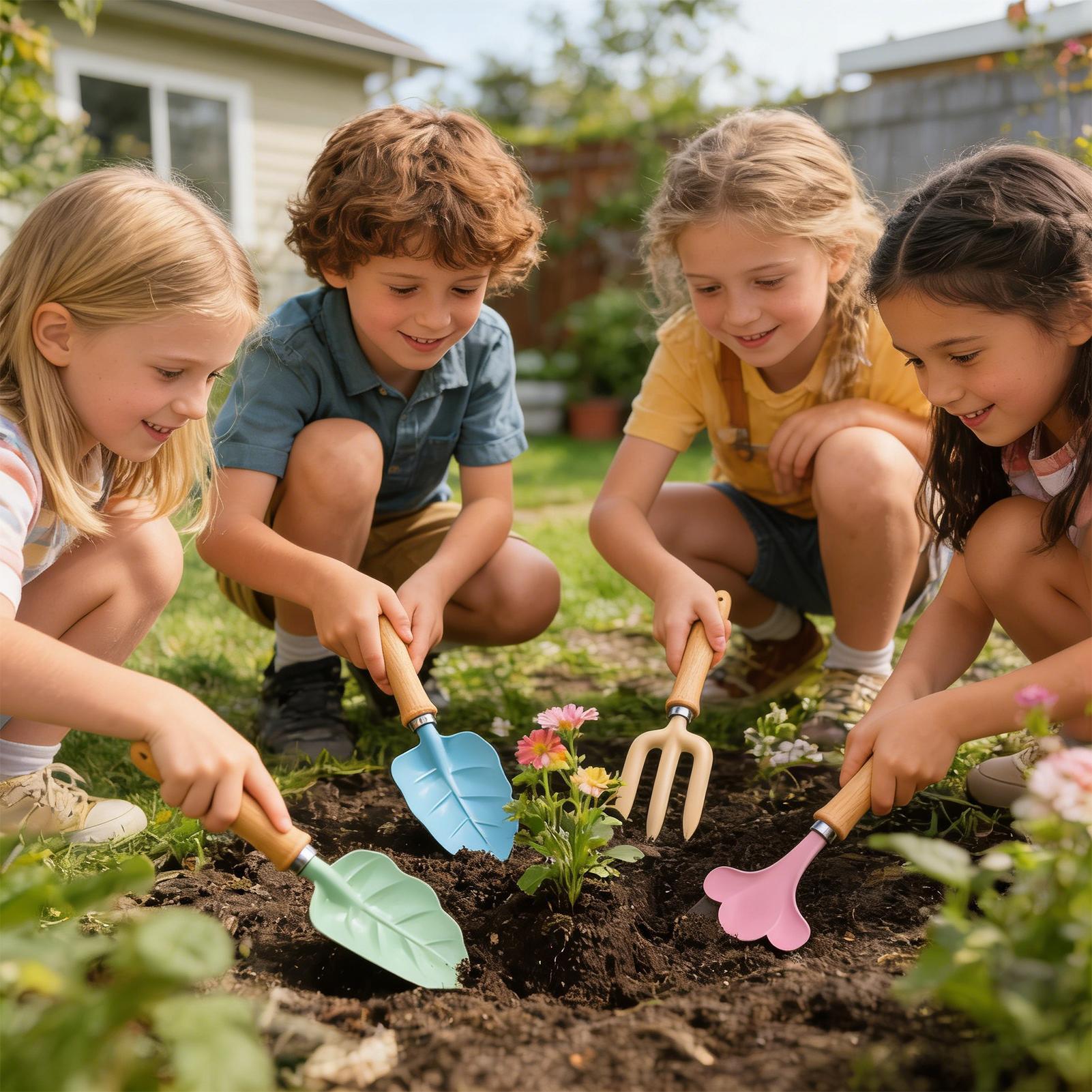 Kids Gardening Set 4 Piece Lea - огляд і ціна Kids Outdoor Garden Toys