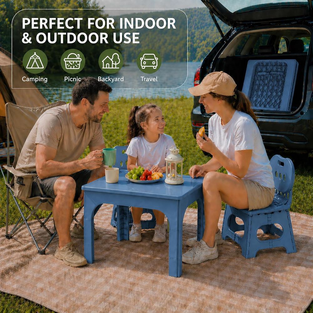 oldable Table and Chair Set, H - огляд і ціна Kids Outdoor Table And Chair Set
