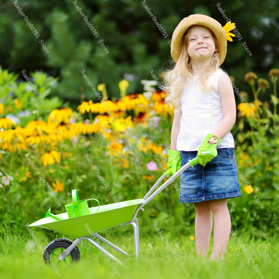 Kids Outdoor Wheelbarrow, Gree - огляд і ціна Kids Outdoor Garden Toys