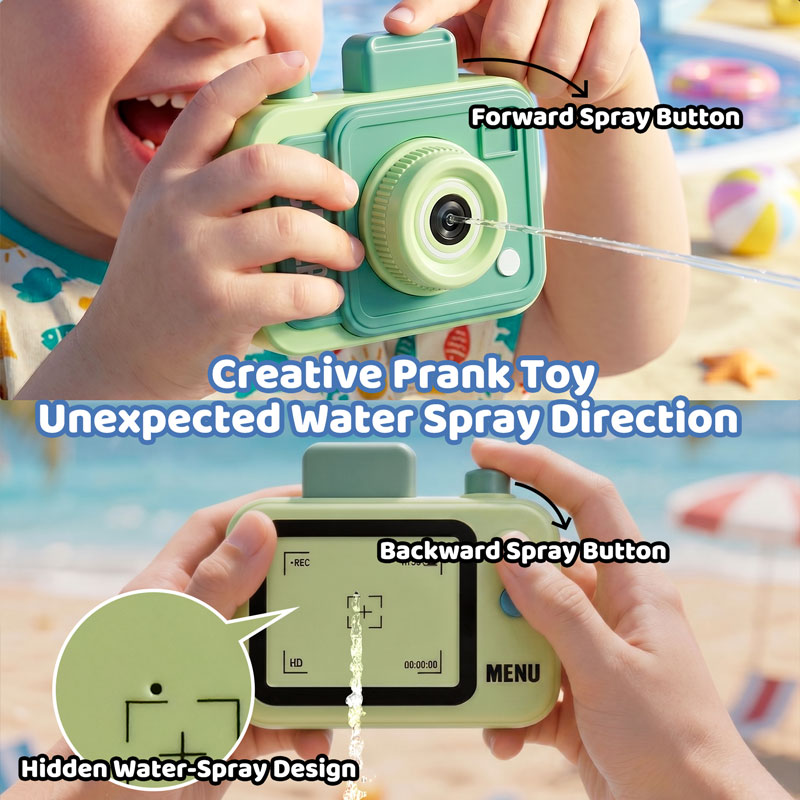 Double-sided Water Gun Camera  - огляд і ціна Kids Outdoor Yard Games