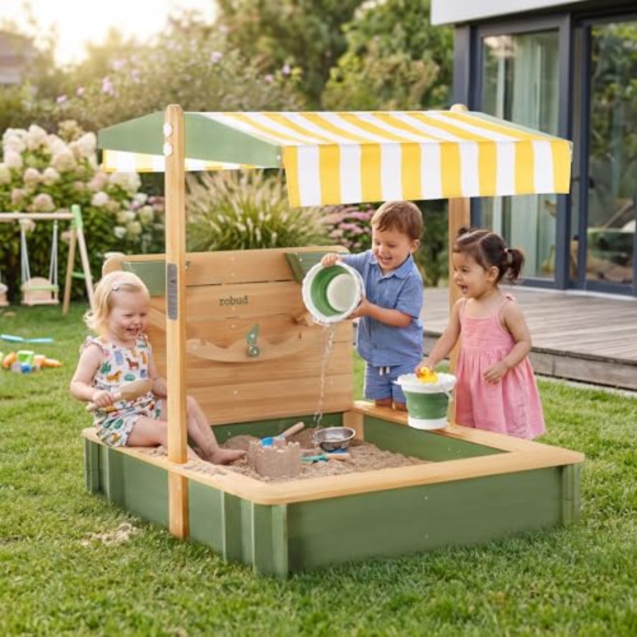 Outdoor sandbox for kids: wood - огляд і ціна Kids Outdoor Seating