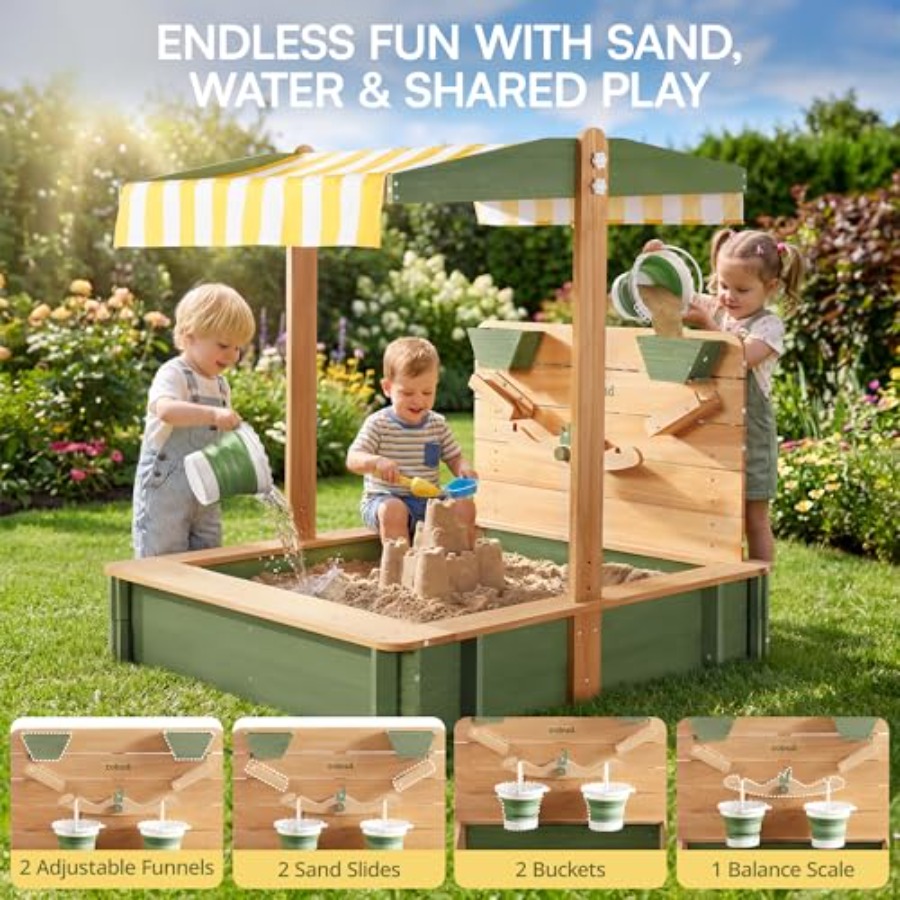 Outdoor sandbox for kids: wood - огляд і ціна Kids Outdoor Seating