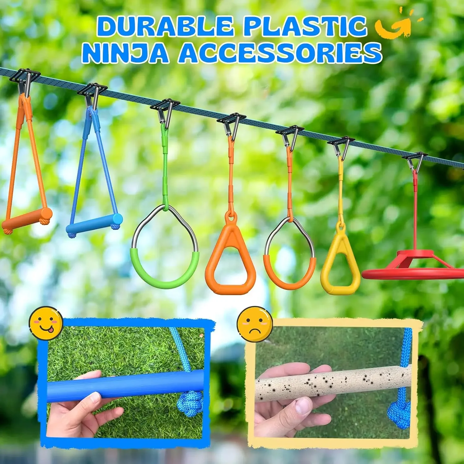 Activity priceHapfan 50 FT Nin - огляд і ціна Kids Outdoor Ninja Set