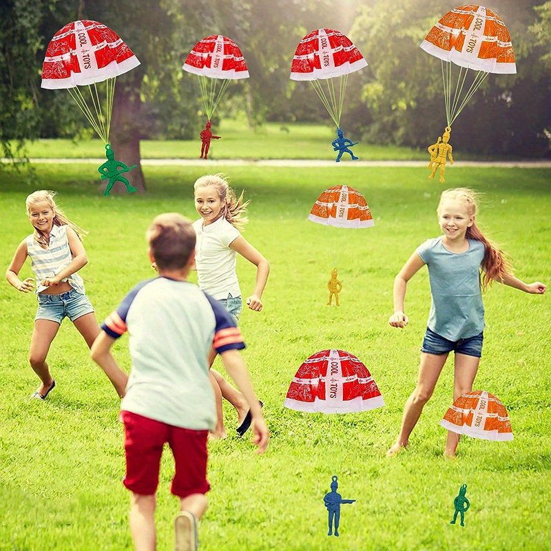 10/100pcs Parachute Toys for K - огляд і ціна Kids Outdoor Games Ideas