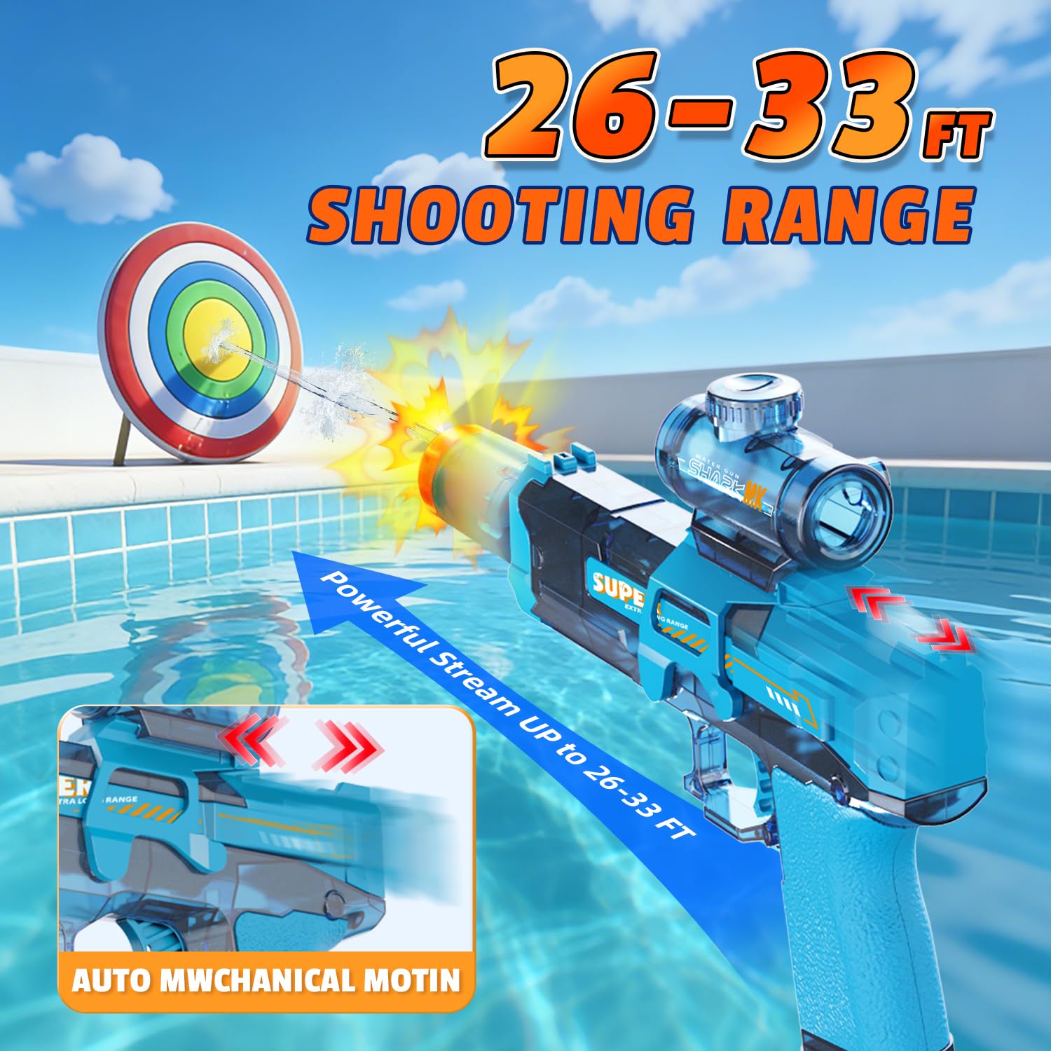Electric Water Gun for Kids Ad - огляд і ціна Water Gun Soaker