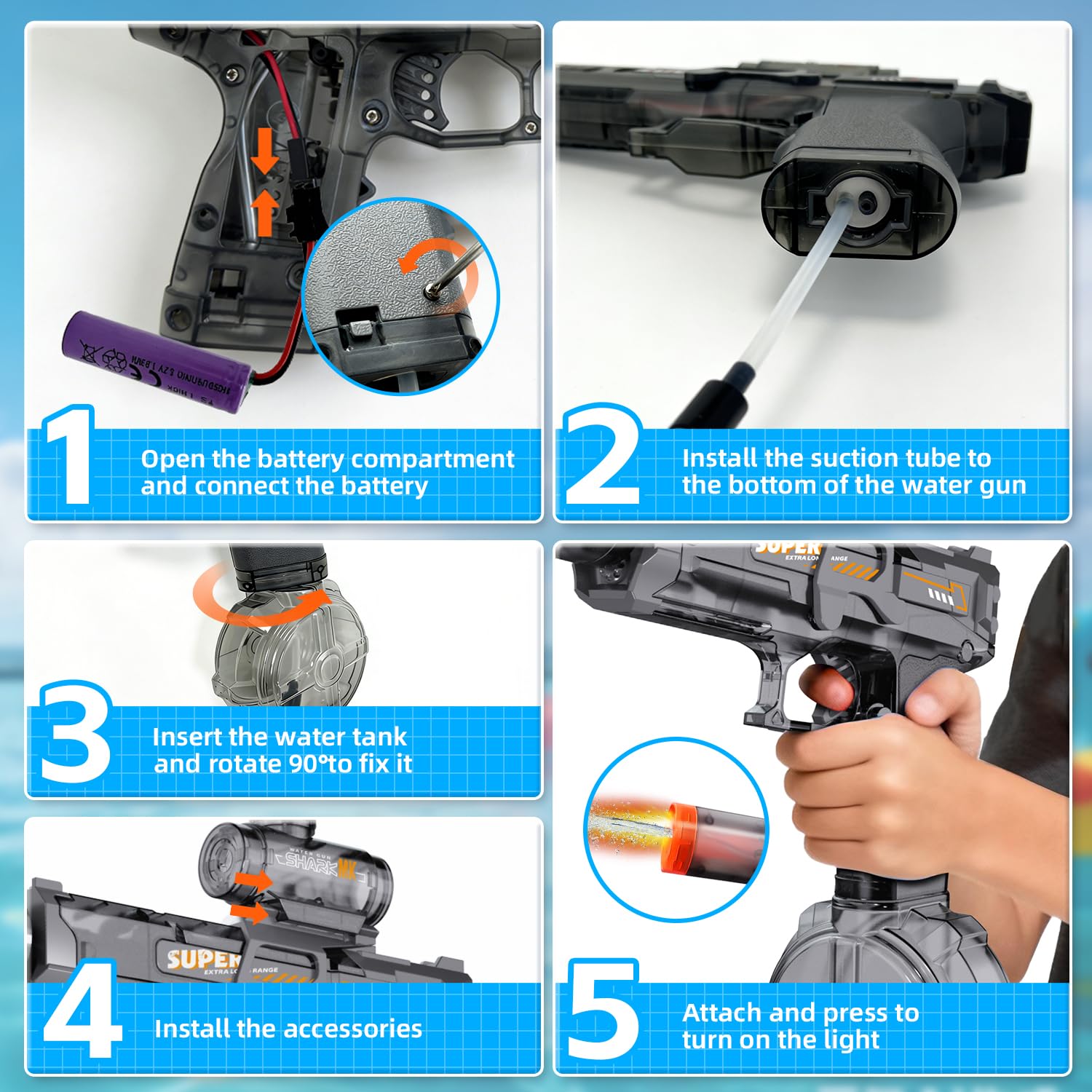 Electric Water Gun for Kids Ad - огляд і ціна Water Gun Soaker