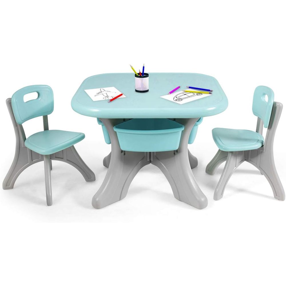 Kids Table and Chairs, 3 PCS A - огляд і ціна Kids Outdoor Table And Chair Set