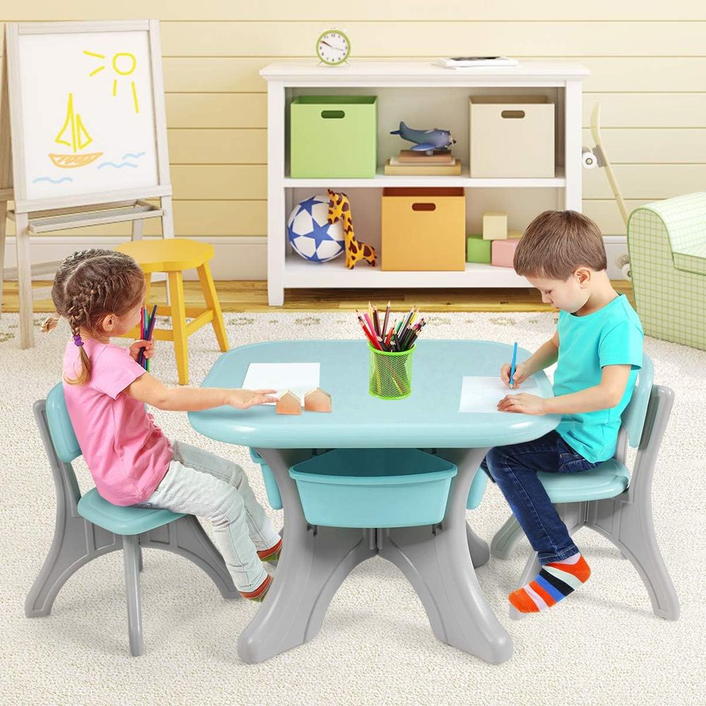 Kids Table and Chairs, 3 PCS A - огляд і ціна Kids Outdoor Table And Chair Set