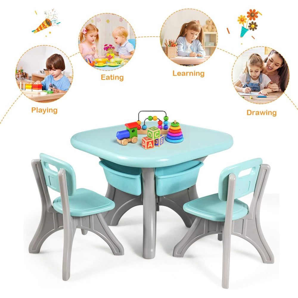 Kids Table and Chairs, 3 PCS A - огляд і ціна Kids Outdoor Table And Chair Set