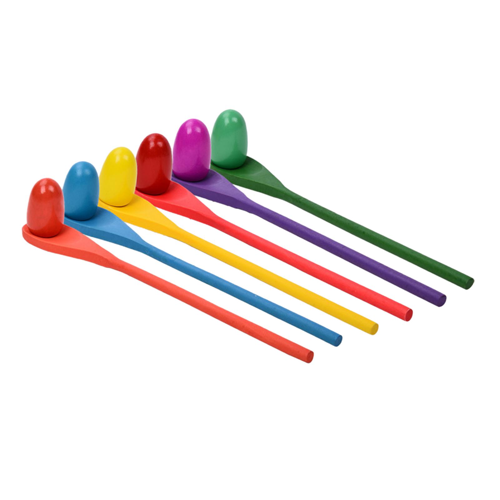 6 Pieces Egg Spoon Race Game H - огляд і ціна Kids Outdoor Yard Games