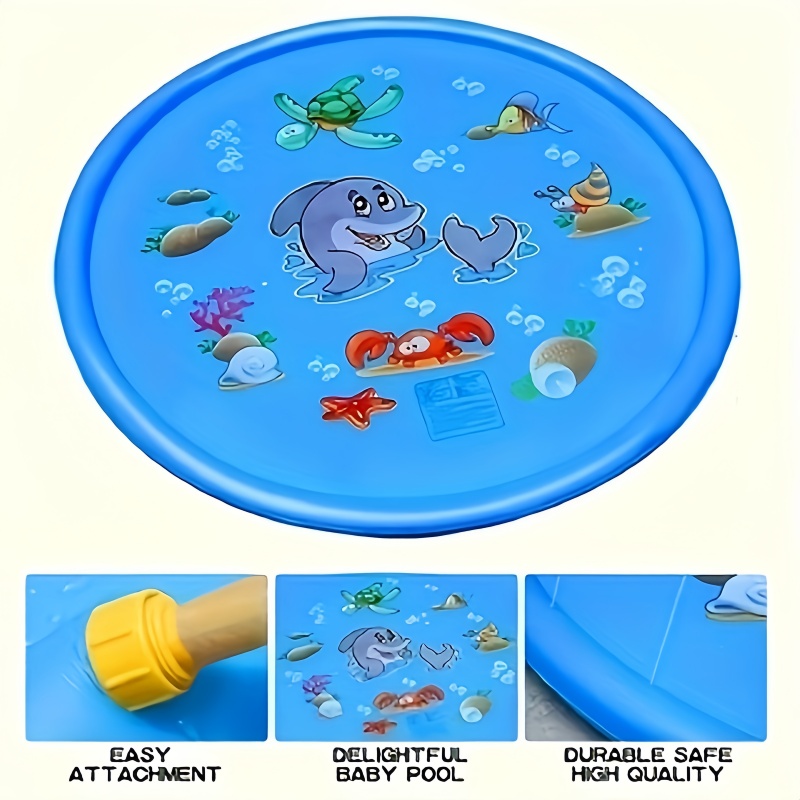 Children Play Spray Mat 100cm  - огляд і ціна Kids Outdoor Water Sprinkler