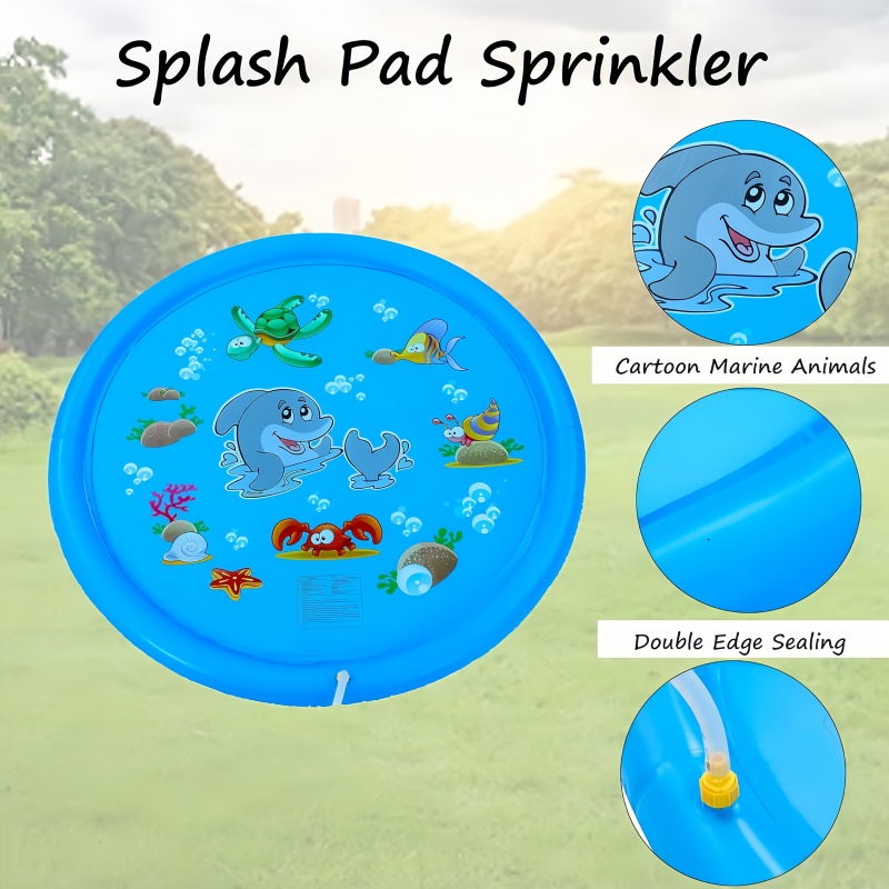 Children Play Spray Mat 100cm  - огляд і ціна Kids Outdoor Water Sprinkler