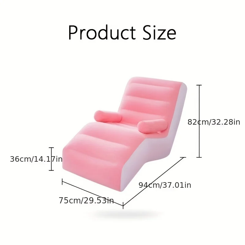 Inflatable Lazy Sofa Flocking  - огляд і ціна Kids Outdoor Lounge Chair